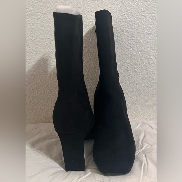 NIB Liliana Squared Toed Ankle Booties size 10 Black - Picture 2 of 6